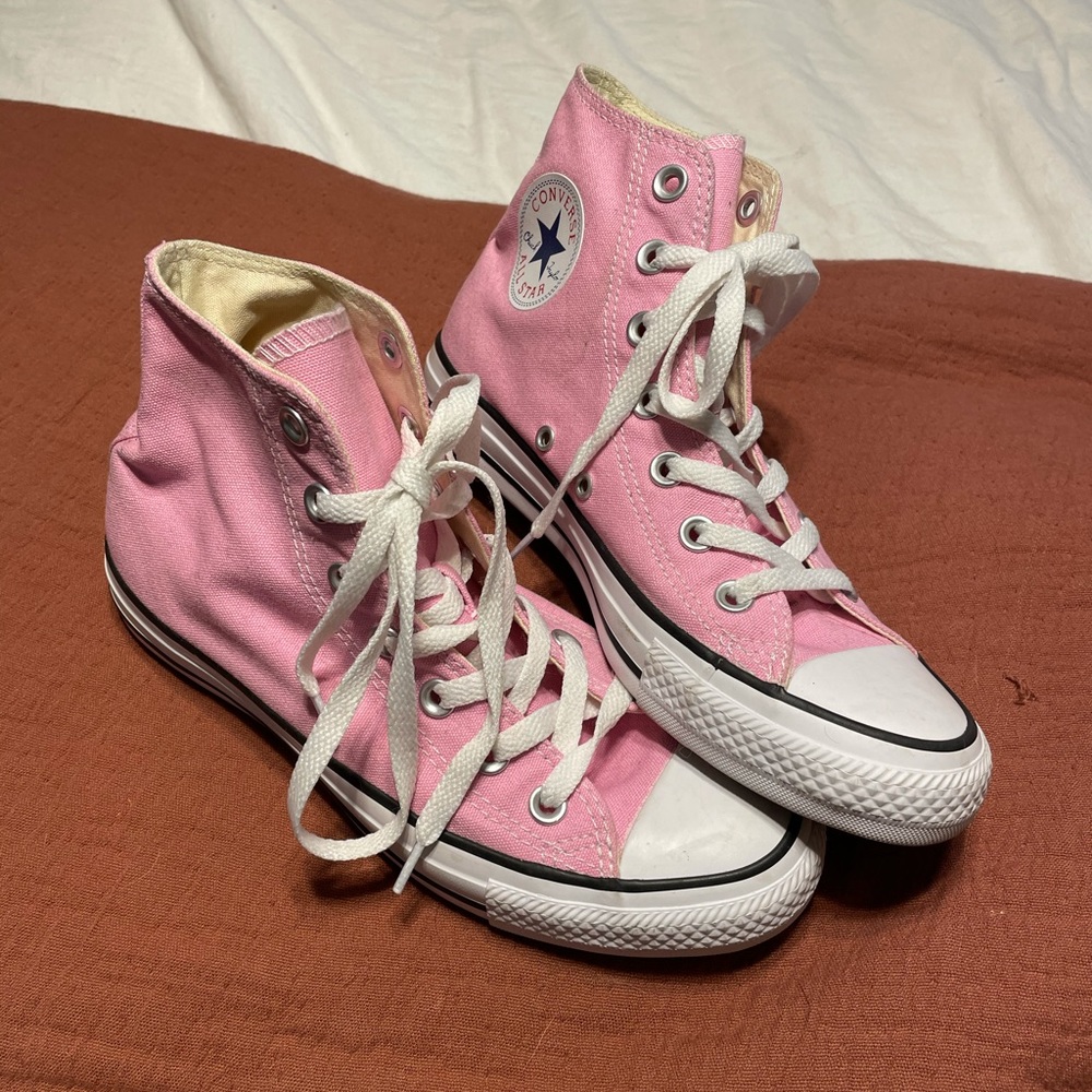 Pink High-Top Converse